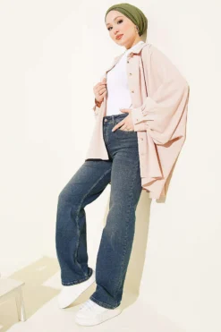 Alternative view of Loose Stretch Jeans Blue