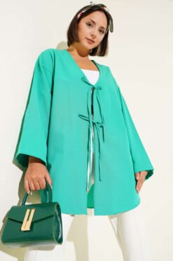 Loose Front-Tied Kimono