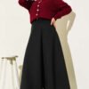 Scuba Mevlana Skirt Black wholesale skirt view 2 - Hicabistan Turkey factory