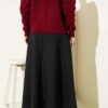Scuba Mevlana Skirt Black wholesale skirt view 3 - Hicabistan Turkey factory