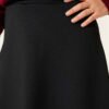 Scuba Mevlana Skirt Black wholesale skirt view 4 - Hicabistan Turkey factory