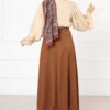 Scuba Mevlana Modest Skirt Großhandel skirt view 4 - Hicabistan Türkei Fabrik