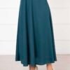Scuba Mevlana Modest Skirt Petrol wholesale skirt view 3 - Hicabistan Turkey factory