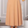 Scuba Krep Mevlana Modest Skirt Mink al por mayor skirt view 3 - Hicabistan fábrica Turquía