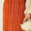 Striped Gathered Sequin Chiffon Skirt wholesale skirt view 4 - Hicabistan Turkey factory