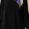 Shimmery Balloon Sleeve Shirt Black all'ingrosso shirt view 4 - Hicabistan fabbrica Turchia
