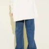 Pocketed Palazzo Denim Pants Blue Großhandel pants view 3 - Hicabistan Türkei Fabrik
