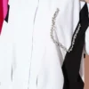 Stone Detailed Shirt White Großhandel shirt view 4 - Hicabistan Türkei Fabrik
