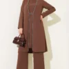 Stone Detail Two-Piece Set Mink en gros clothing set - Hicabistan usine Turquie