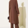 Stone Detail Two-Piece Set Mink بالجملة clothing set view 3 - Hicabistan مصنع تركيا