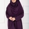 Modest Prayer Dress with Carrying Bag Purple wholesale prayer dress view 2 - Hicabistan Turkey factory