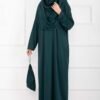 Modest Prayer Dress with Carrying Bag Emerald wholesale prayer dress view 3 - Hicabistan Turkey factory