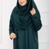 Modest Prayer Dress with Carrying Bag Emerald wholesale prayer dress view 2 - Hicabistan Turkey factory