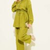 Stone-Embellished Tunic Set