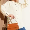 Single Pocket Striped Muslin Shirt Yellow