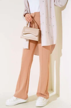 Alternative view of Single Button Side Panel Trousers Camel