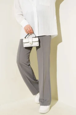 Single Button Side Panel Trousers