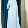 One Shoulder Cape Embellished Evening Dress Baby Blue all'ingrosso dress view 3 - Hicabistan fabbrica Turchia