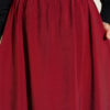 Tencel Pleated Skirt Burgundy Großhandel skirt view 4 - Hicabistan Türkei Fabrik