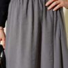 Tencel Pleated Skirt Grey wholesale skirt view 4 - Hicabistan Turkey factory