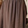 Tencel Pleated Skirt Mink wholesale skirt view 4 - Hicabistan Turkey factory