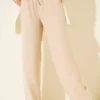 Tencel Palazzo Pants Beige