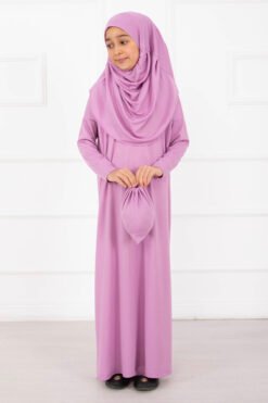 Modest Kids Prayer Dress Lilac