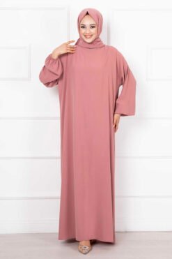 Modest Prayer Dress with Shawl and Zipper