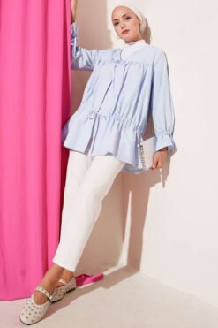 منظر بديل لـ Tunnel Gathered Kimono Blue