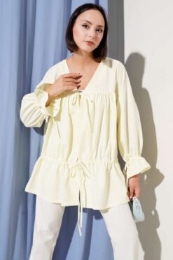 Tunnel Gathered Kimono Yellow