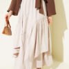 Three Ruffled Skirt Beige