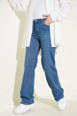 High Waist Palazzo Denim Pants