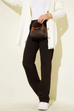 High Waist Palazzo Pants Brown