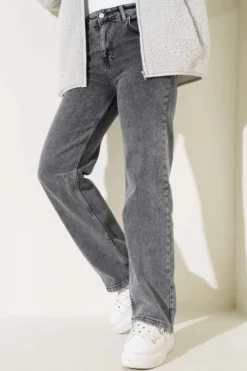 High Waist Palazzo Pants Dark Grey