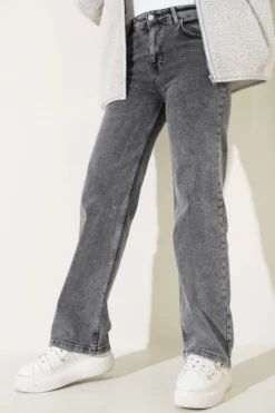 Alternative view of High Waist Palazzo Pants Dark Grey