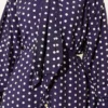 Tie-Neck Polka Dot Shirt Navy Blue groothandel shirt view 4 - Hicabistan Turkije fabriek