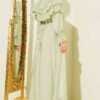 Tiered Dress with Neck Tie Detail wholesale dress view 3 - Hicabistan Turkey factory