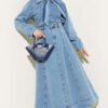 Lace Trimmed Belted Denim Set all'ingrosso clothing set view 6 - Hicabistan fabbrica Turchia