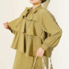 Layered Modal Skirt Set with Neck Tie wholesale clothing set view 2 - Hicabistan Turkey factory