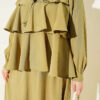 Layered Modal Skirt Set with Neck Tie wholesale clothing set view 4 - Hicabistan Turkey factory