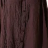 Lace Cuff Sailor Collar Shirt Brown wholesale shirt view 4 - Hicabistan Turkey factory