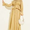 Ruffled Collar Peplum Skirt Two-Piece Set
