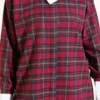 Collared Checkered Shirt Burgundy al por mayor shirt view 4 - Hicabistan fábrica Turquía