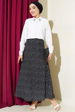 Vista alternativa di Stone-Embellished Short Shirt White