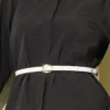 Stone-Embellished Short Shirt Black all'ingrosso shirt view 4 - Hicabistan fabbrica Turchia
