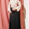 Side Tied Cross Button Short Shirt Powder Pink Großhandel shirt view 2 - Hicabistan Türkei Fabrik
