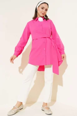 Alternative Ansicht von Side Tied Tunic Fuchsia