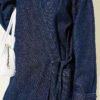 Side Tie Denim Kimono Dark Blue al por mayor kimono view 4 - Hicabistan fábrica Turquía