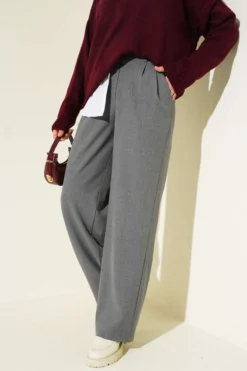 Alternative view of Half Waist Elastic Palazzo Pants