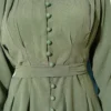 Half Brit Buttoned Trousers Tencel Dress Großhandel dress view 4 - Hicabistan Türkei Fabrik